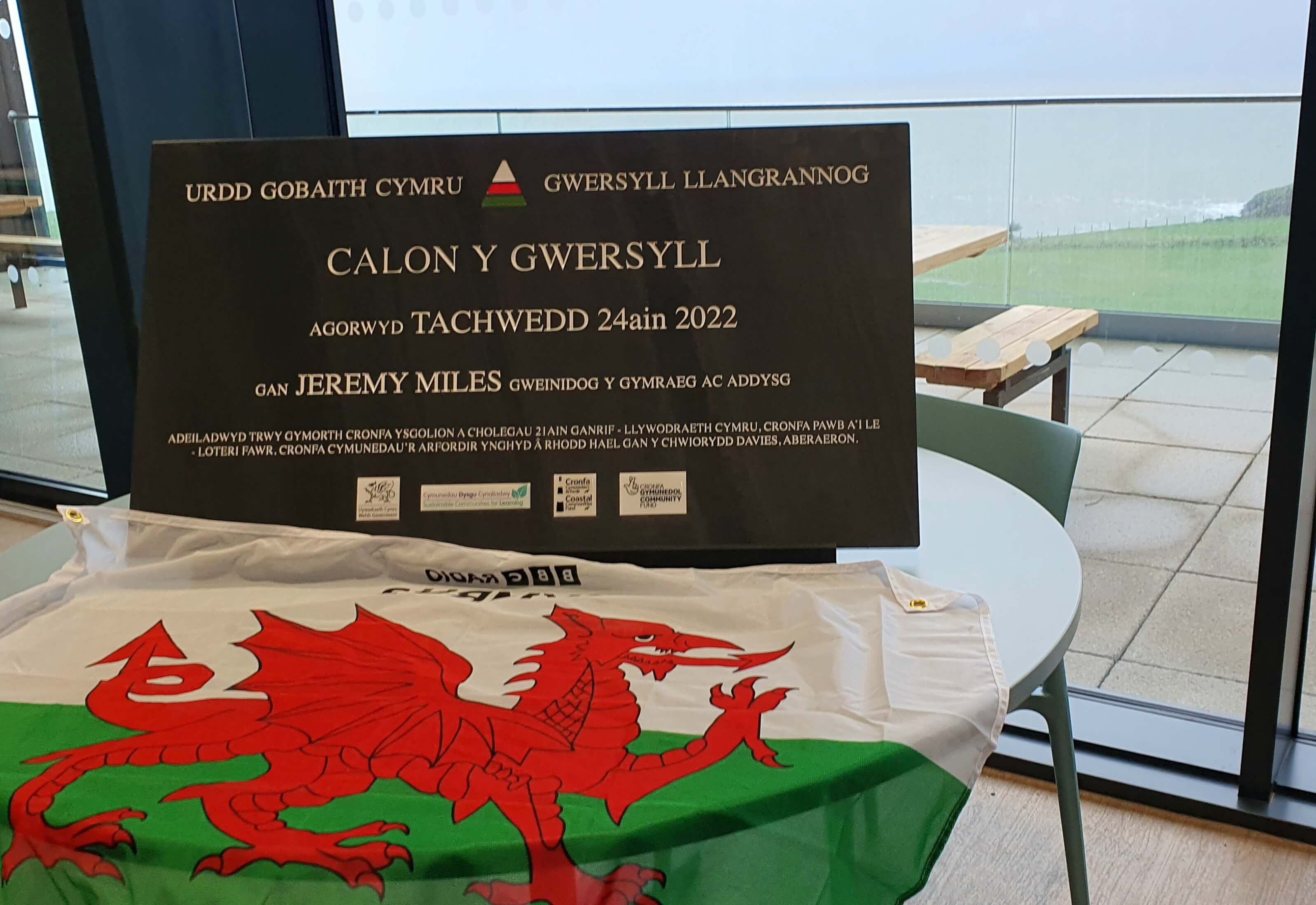 The official opening of Calon y Gwersyll development, Llangrannog